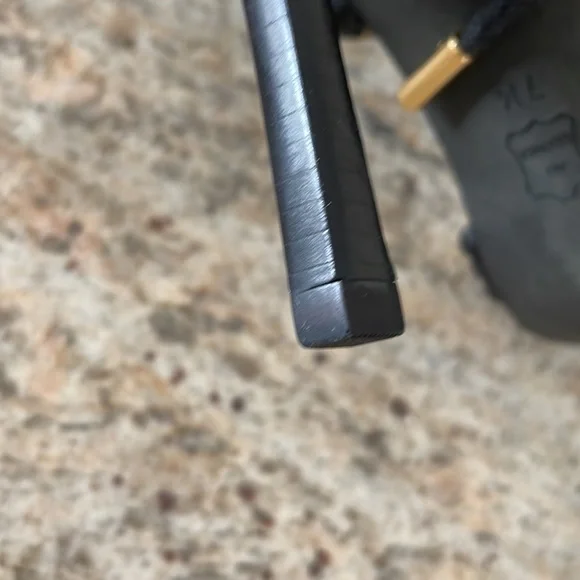 Tory Burch 4 inch Black strappy sexy high heels with gold accents ! Worn once. - Picture 9 of 9